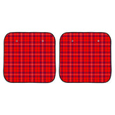 Rose Modern Tartan Car Sun Shade - 2 Pieces